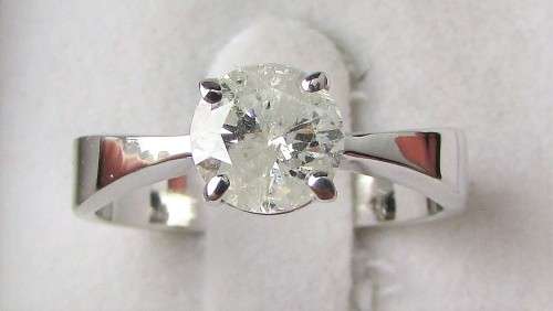 **BARGAIN BUY [R52716]** OUR FAMOUS 1CT DIAMOND SOLITAIRE RING [1.00ct] WHITE GOLD - BUY SAFE