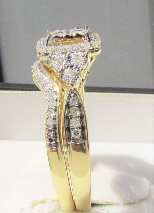 **SUPER SPECIAL [R40258]** BRIDAL TWINSET [0.600ct] DIAMOND RING [4.202g] YELLOW GOLD - BUY SAFE
