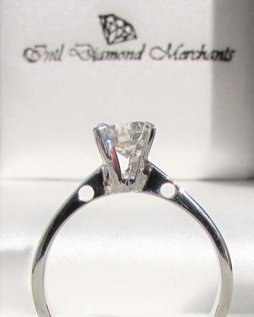 **1/2ct SPECIAL [R27314]** ROUND CUT [0.560ct] SOLITAIRE DIAMOND RING [WHITE GOLD] - BUY SAFE