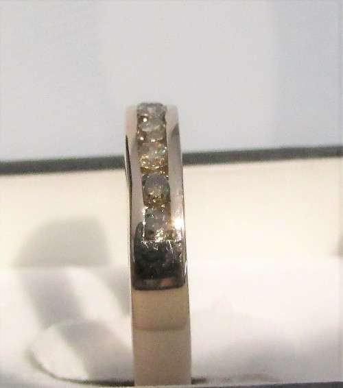 **CHOCOLATE COLLECTION [R33518]** 11 DIAMOND ETERNITY [0.710ct] DIAMOND RING [ROSE GOLD] - BUY SAFE