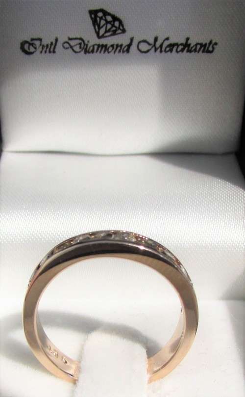 **CHOCOLATE COLLECTION [R33518]** 11 DIAMOND ETERNITY [0.710ct] DIAMOND RING [ROSE GOLD] - BUY SAFE
