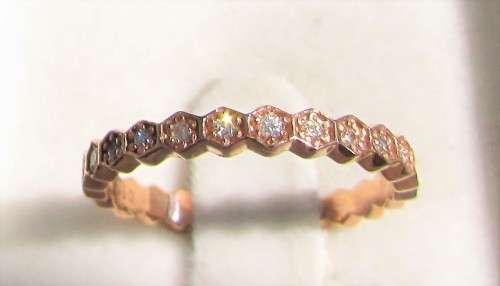**STACKABLE [R31518]** FULL ETERNITY [0.350ct] DIAMOND RING [18KT ROSE GOLD] - BUY SAFE