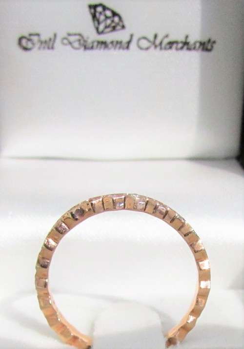 **STACKABLE [R31518]** FULL ETERNITY [0.350ct] DIAMOND RING [18KT ROSE GOLD] - BUY SAFE