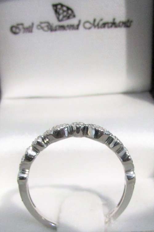 **STACKABLES [R23419]** ROUND BRILLIANT CUT [0.250ct] DIAMOND BAND [WHITE GOLD] - BUY SAFE