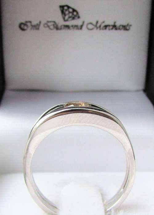 **SPLIT SHANK [R27893]** TENSION SET DESIGN ROUND CUT DIAMOND [0.350ct] RING [WHITE GOLD] - BUY SAFE