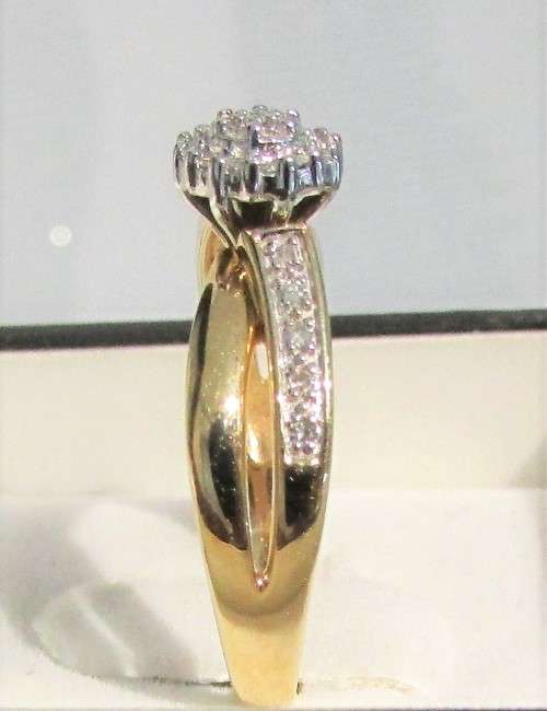 **CRAZY DEAL [R33639]** SPLIT SHANK [0.400ct] DIAMOND RING [YELLOW GOLD] - BUY SAFE