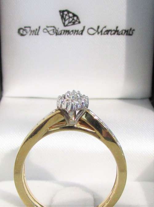 **SUPER SPECIAL [R35258]** DESIGNER TWINSET [0.400ct] DIAMOND RING + BAND [YELLOW GOLD] - BUY SAFE