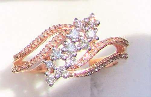 **SUPER DEAL [R30091]** HIGH QUALITY [0.500ct] DIAMOND BAND [ROSE GOLD] - BUY SAFE