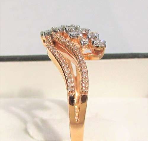 **SUPER DEAL [R30091]** HIGH QUALITY [0.500ct] DIAMOND BAND [ROSE GOLD] - BUY SAFE