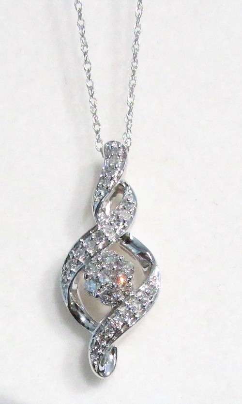 *FANTASTIC DEAL | R30074* DIAMOND PENDANT |0.400ct| ROUND CUT |OPTIONAL CHAIN | WHITE GOLD -BUY SAFE