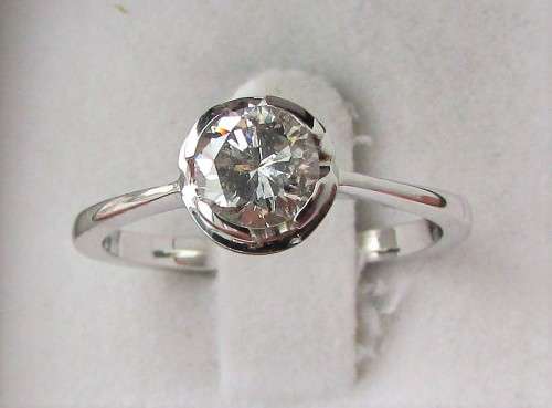 *CERTIFIED 1 PIECE ONLY [R46654]* 3/4ct DEAL [0.748ct] ROUND CUT DIAMOND RING [WHITE GOLD] -BUY SAFE