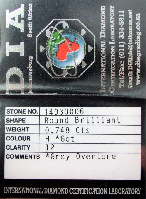 *CERTIFIED 1 PIECE ONLY [R46654]* 3/4ct DEAL [0.748ct] ROUND CUT DIAMOND RING [WHITE GOLD] -BUY SAFE