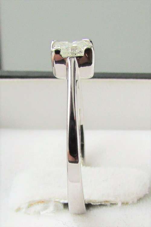 **STUNNING SOLITAIRE [R25036]** RADIANT CUT DIAMOND [0.350ct]  RING [WHITE GOLD] - BUY SAFE