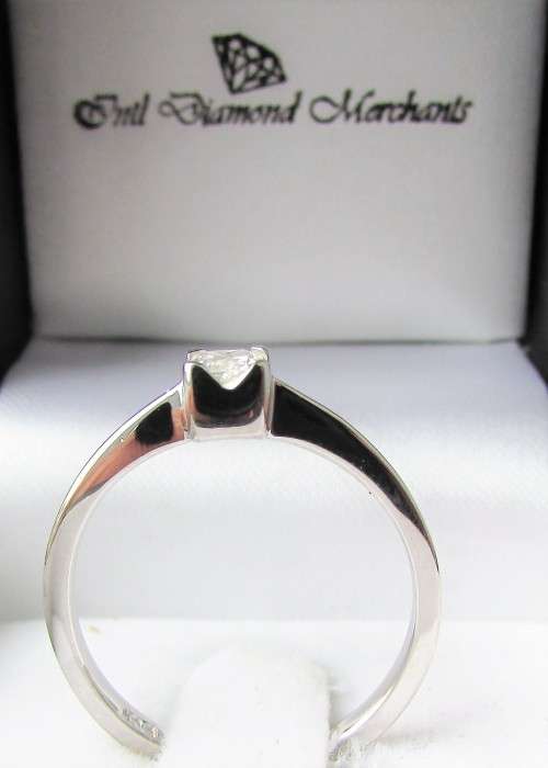 **STUNNING SOLITAIRE [R25036]** RADIANT CUT DIAMOND [0.350ct]  RING [WHITE GOLD] - BUY SAFE