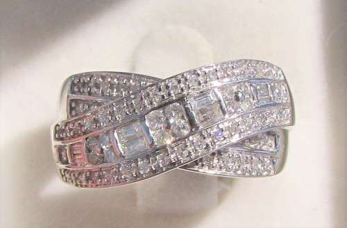 **ONCE-OFF PIECE [R47523]** ROUND/EMERALD CUT [0.750ct] DIAMOND BAND [WHITE GOLD] - BUY SAFE