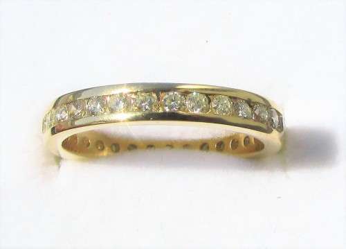 **ONCE-OFF [R60518]** FULL DIAMOND ETERNITY [1.00ct] DIAMOND RING [YELLOW GOLD] - BUY SAFE
