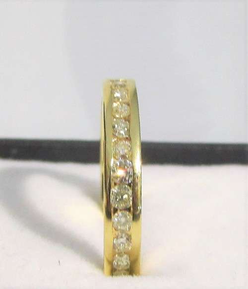 **ONCE-OFF [R60518]** FULL DIAMOND ETERNITY [1.00ct] DIAMOND RING [YELLOW GOLD] - BUY SAFE