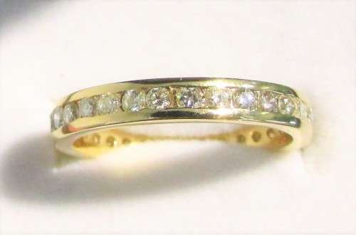 **ONCE-OFF [R60518]** FULL DIAMOND ETERNITY [1.00ct] DIAMOND RING [YELLOW GOLD] - BUY SAFE