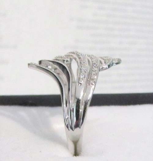 **GORGEOUS [R23419]** HIGH QUALITY [0.220ct] ROUND CUT DIAMOND BAND [WHITE GOLD] - BUY SAFE