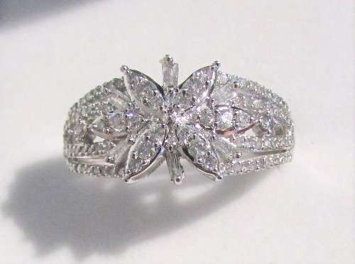 **ONCE-OFF PIECE [R41523]** ROUND/EMERALD CUT [0.750ct] DIAMOND BAND [WHITE GOLD] - BUY SAFE