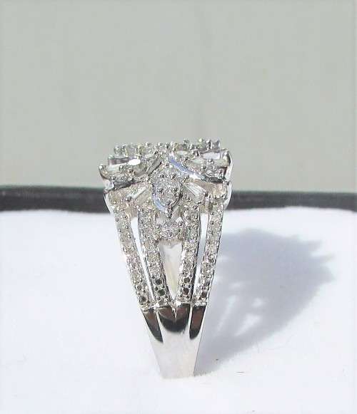 **ONCE-OFF PIECE [R41523]** ROUND/EMERALD CUT [0.750ct] DIAMOND BAND [WHITE GOLD] - BUY SAFE