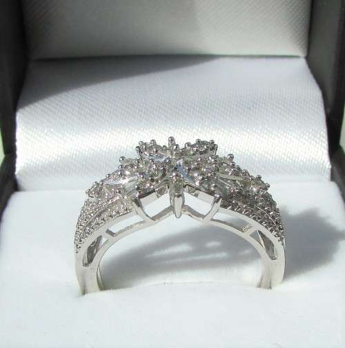 **ONCE-OFF PIECE [R41523]** ROUND/EMERALD CUT [0.750ct] DIAMOND BAND [WHITE GOLD] - BUY SAFE