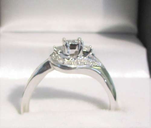 **ULTRA SPARKLY [R28258]** TRILOGY DESIGN [0.350ct] DIAMOND RING [WHITE GOLD] - BUY SAFE