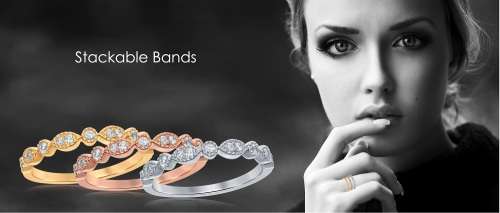 **STACKABLES [R21004]** ROUND BRILLIANT CUT [0.200ct] DIAMOND BAND [YELLOW GOLD] - BUY SAFE