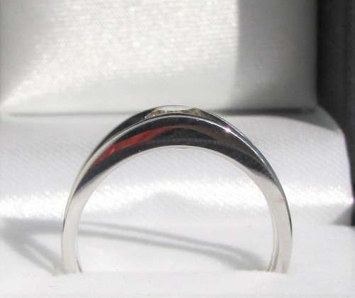 **1/2ct SPECIAL [R27893]** TENSION SET DESIGN ROUND CUT DIAMOND [0.350ct] RING [WHITE GOLD]-BUY SAFE