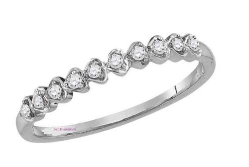 **STACKABLE TREND | R21004** ROUND BRILLIANT CUT | 0.200ct | DIAMOND BAND | WHITE GOLD - BUY SAFE