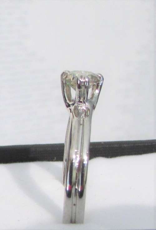 **1/2ct SPECIAL [R27314]** ROUND CUT [0.570ct] SOLITAIRE DIAMOND RING [WHITE GOLD] - BUY SAFE
