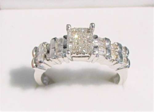 **GORGEOUS [R37258]** INVISIBLE [0.700ct] DIAMOND RING [WHITE GOLD] - BUY SAFE