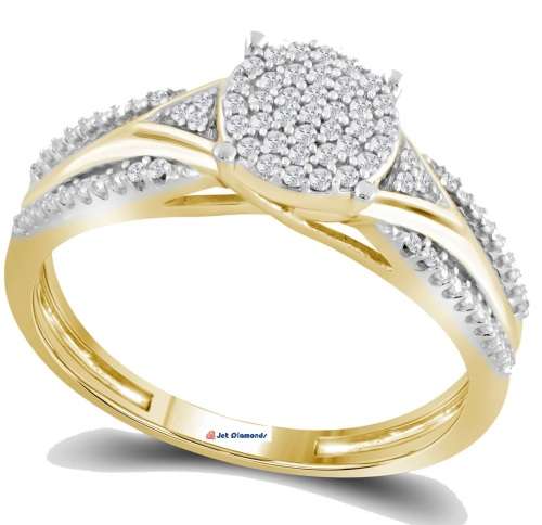**GORGEOUS [R30639]** DESIGNER DIAMOND [0.350ct] RING [YELLOW GOLD] - BUY SAFE