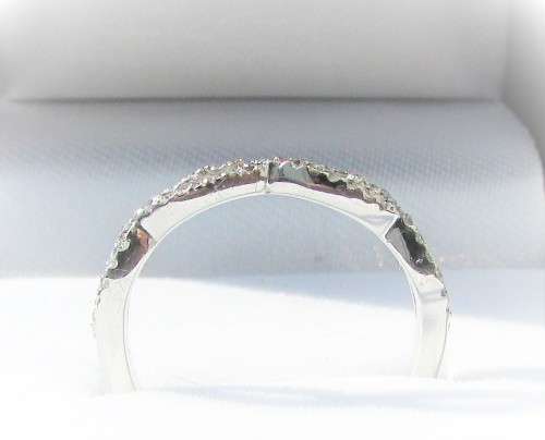 **CLEARANCE DEAL** TWIST DESIGN [0.400ct] DIAMOND BAND [18KT WHITE GOLD] - BUY SAFE