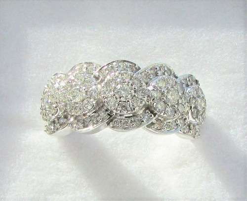 **HUGE DEAL [R74327]** DESIGNER ROUND CUT [1.300ct] DIAMOND RING [WHITE GOLD] - BUY SAFE