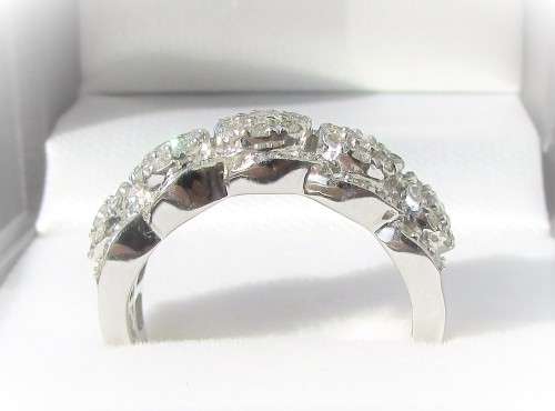 **HUGE DEAL [R74327]** DESIGNER ROUND CUT [1.300ct] DIAMOND RING [WHITE GOLD] - BUY SAFE