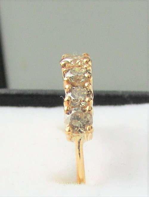 **GORGEOUS [R41518]** 7 DIAMOND ETERNITY [0.800ct] DIAMOND RING [YELLOW GOLD] - BUY SAFE