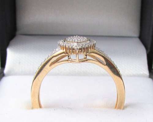 **NEW COLLECTION [R31639]** DESIGNER [0.375ct] DIAMOND RING [YELLOW GOLD] - BUY SAFE