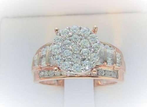 **SHOWSTOPPER [R72643]** INVISIBLE ROUND HALO DESIGN [1.500ct] DIAMOND RING [ROSE GOLD] - BUY SAFE
