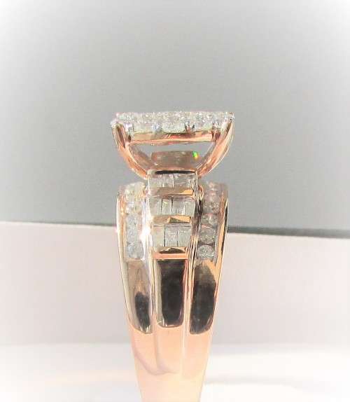 **SHOWSTOPPER [R72643]** INVISIBLE ROUND HALO DESIGN [1.500ct] DIAMOND RING [ROSE GOLD] - BUY SAFE