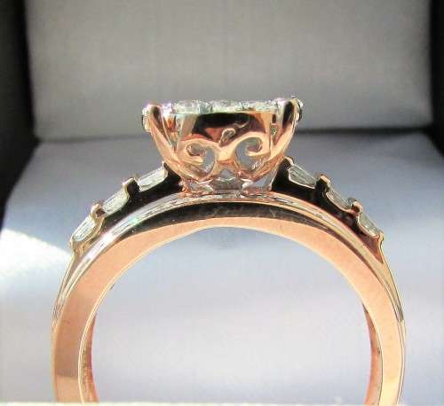**SHOWSTOPPER [R72643]** INVISIBLE ROUND HALO DESIGN [1.500ct] DIAMOND RING [ROSE GOLD] - BUY SAFE