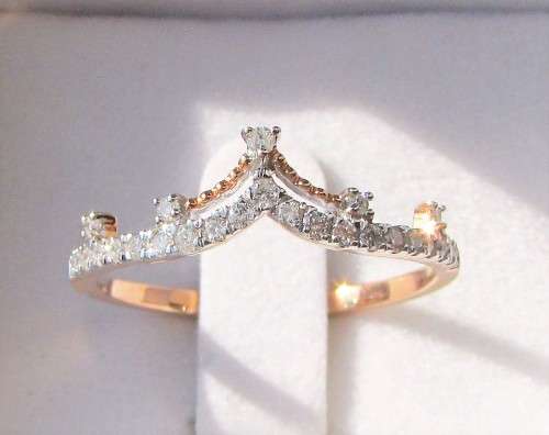 **CROWN DESIGN | R26419** ROUND BRILLIANT CUTS | 0.350ct | DIAMOND RING  | ROSE GOLD - **SEE VIDEO**