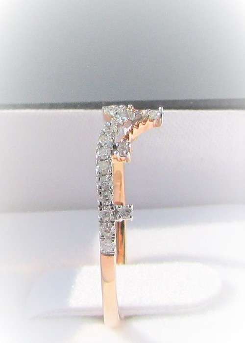**CROWN DESIGN | R26419** ROUND BRILLIANT CUTS | 0.350ct | DIAMOND RING  | ROSE GOLD - **SEE VIDEO**