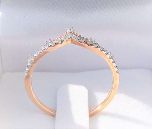 **CROWN DESIGN | R26419** ROUND BRILLIANT CUTS | 0.350ct | DIAMOND RING  | ROSE GOLD - **SEE VIDEO**