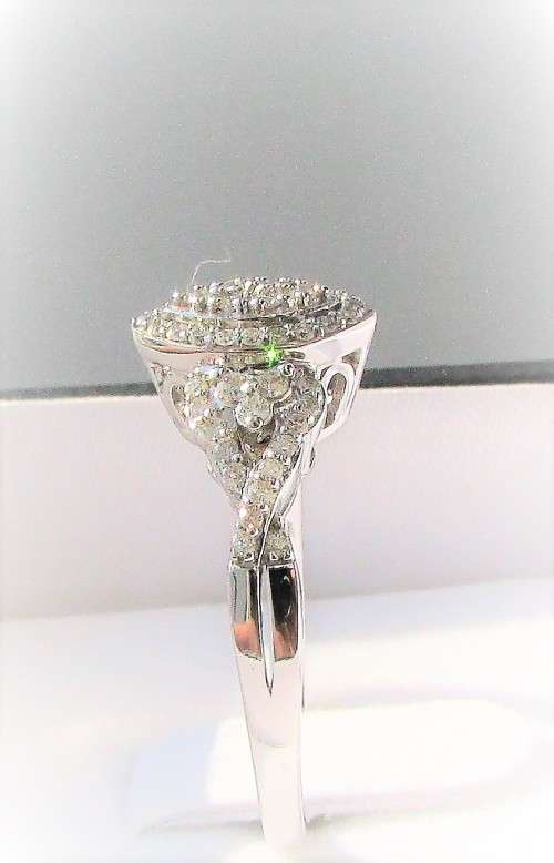 **FANTASTIC VALUE [R30412]** MARQUISE DESIGN [0.400ct] DIAMOND RING [WHITE GOLD] - BUY SAFE