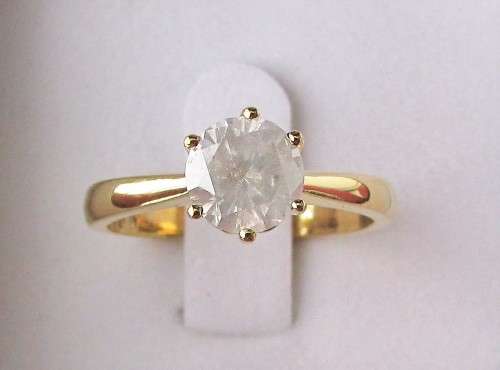 **BARGAIN BUY** ROUND CUT [1.050ct] DIAMOND SOLITAIRE RING [YELLOW GOLD] - BUY SAFE
