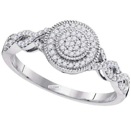**NEW COLLECTION | R31639** DESIGNER | 0.375ct | DIAMOND RING | WHITE GOLD | - BUY SAFE