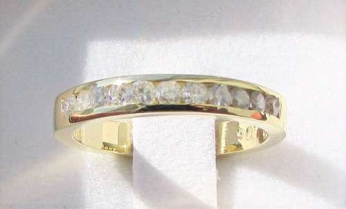 **CHANNEL DESIGN [R35518]** HALF ETERNITY [0.500ct] DIAMOND RING [YELLOW GOLD] - BUY SAFE