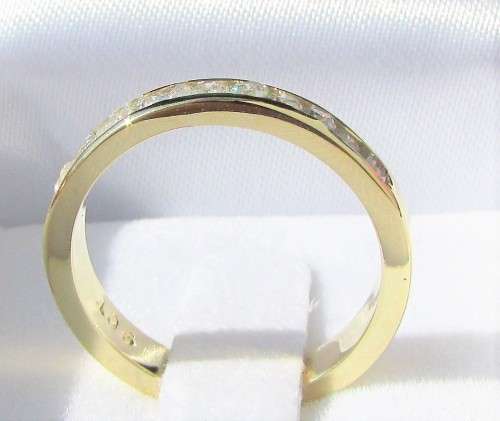 **CHANNEL DESIGN [R35518]** HALF ETERNITY [0.500ct] DIAMOND RING [YELLOW GOLD] - BUY SAFE