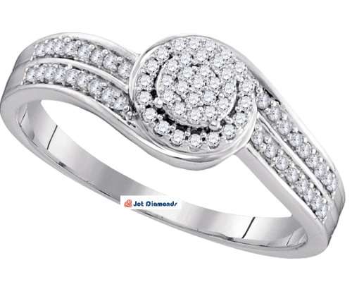 **GORGEOUS | R27639** SWIRL DESIGN DIAMOND | 0.325ct | RING | WHITE GOLD - BUY SAFE